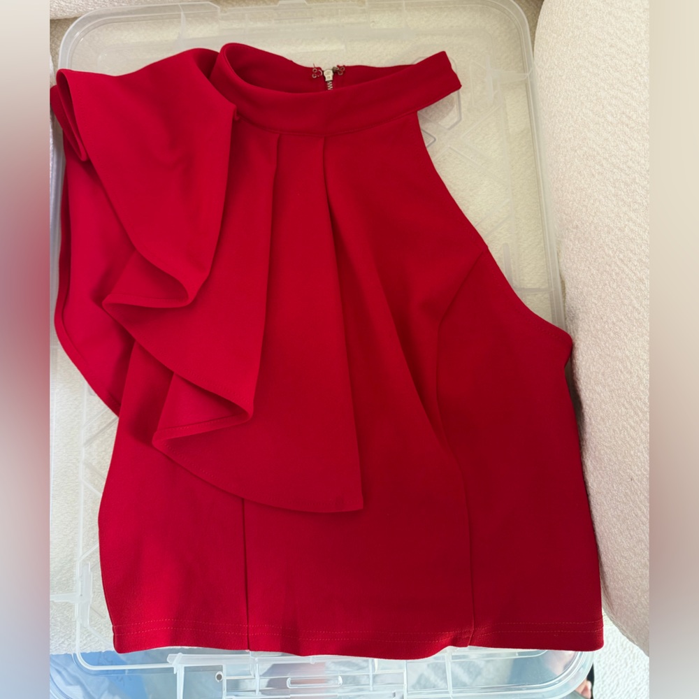 Windsor Ruffle One Shoulder Crop Top